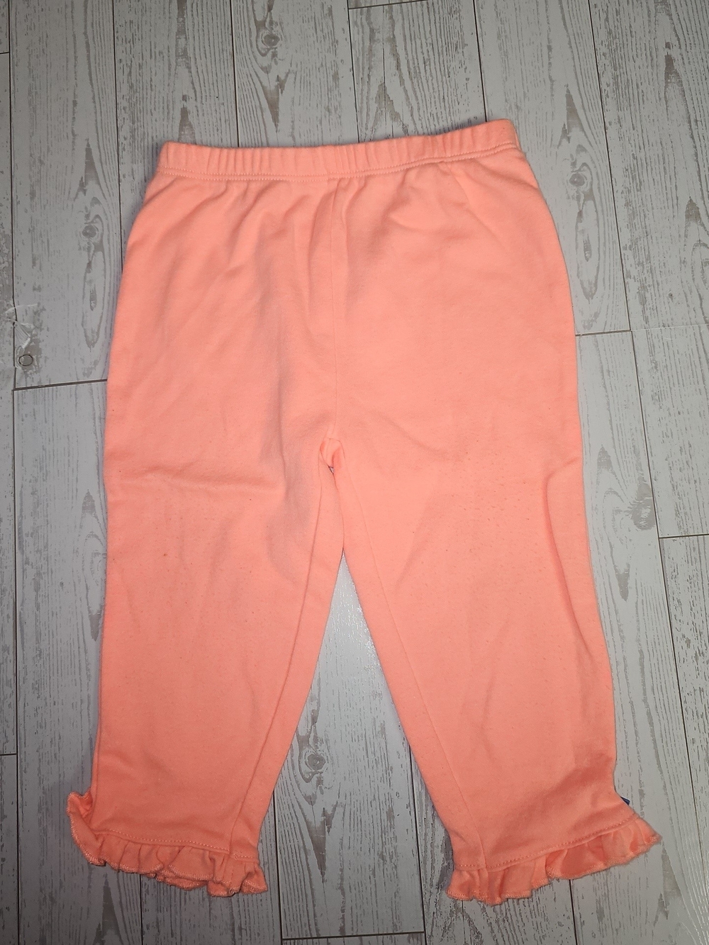 Kids Peach Ruffle Hem Bottoms